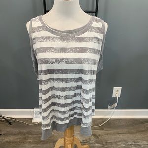 Torrid Gray White Striped NWT